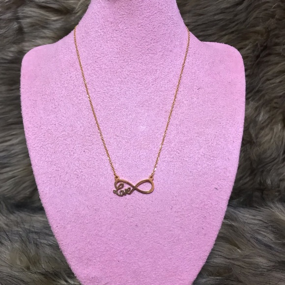 Gold Infinity Necklace - Picture 3 of 4